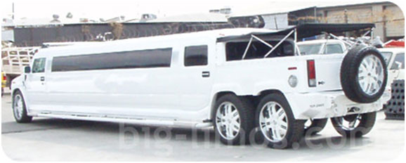 H2 Hummer dual axle New White Mercedes S550 stretch