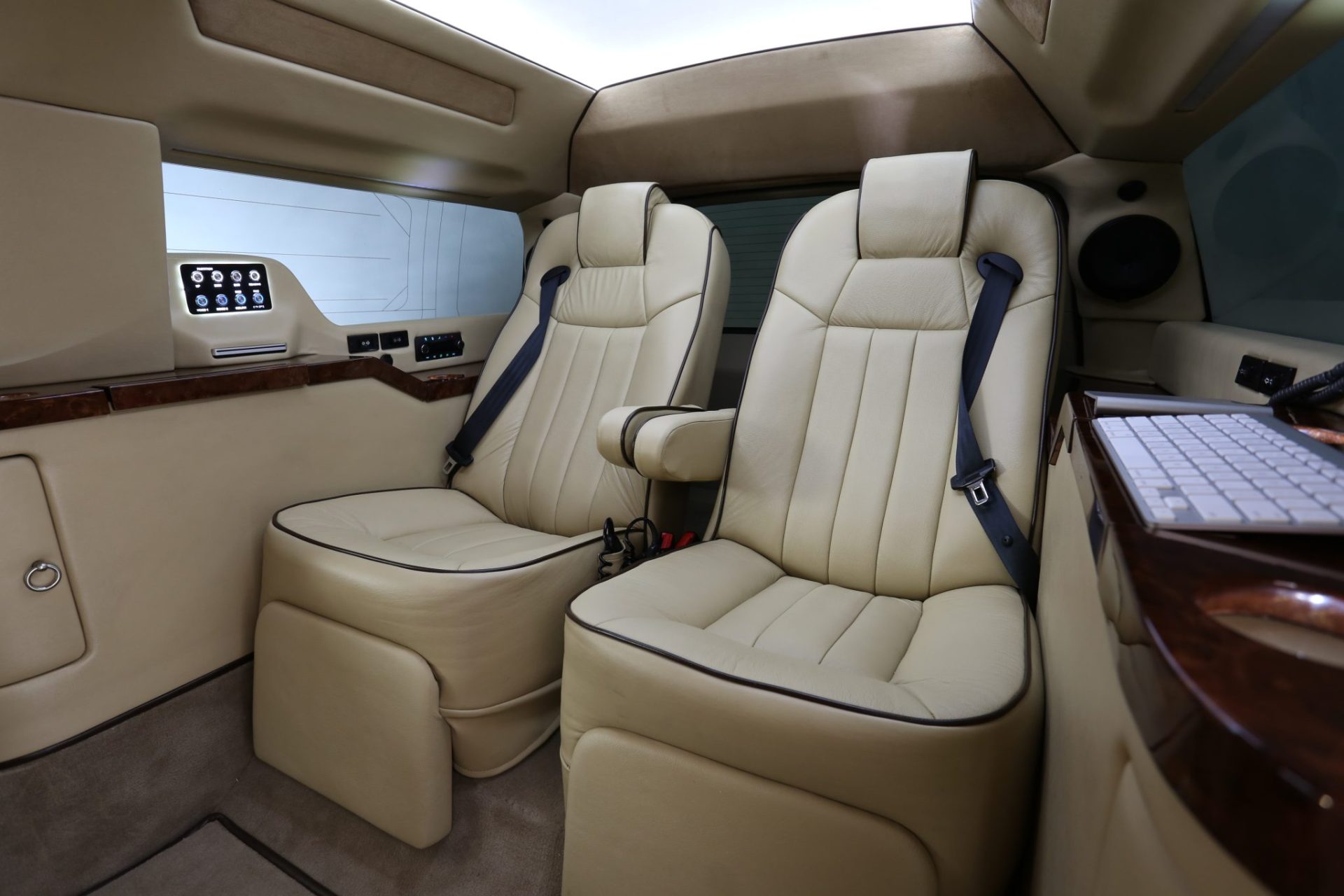 Custom Cadillac Escalade ESV Mobile Office Limousine - Interior Photo #1