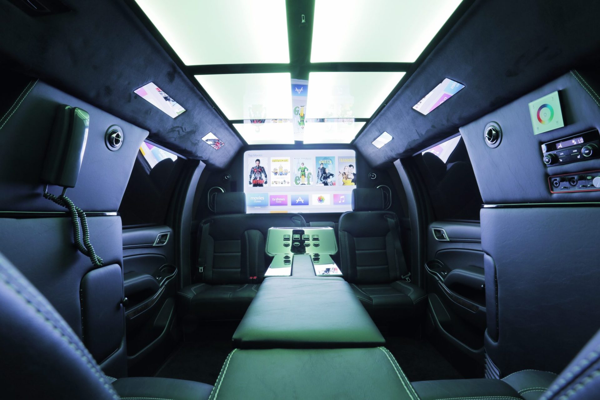 GMC Denali XL CEO Mobile Office Limousine - Interior Photo #2
