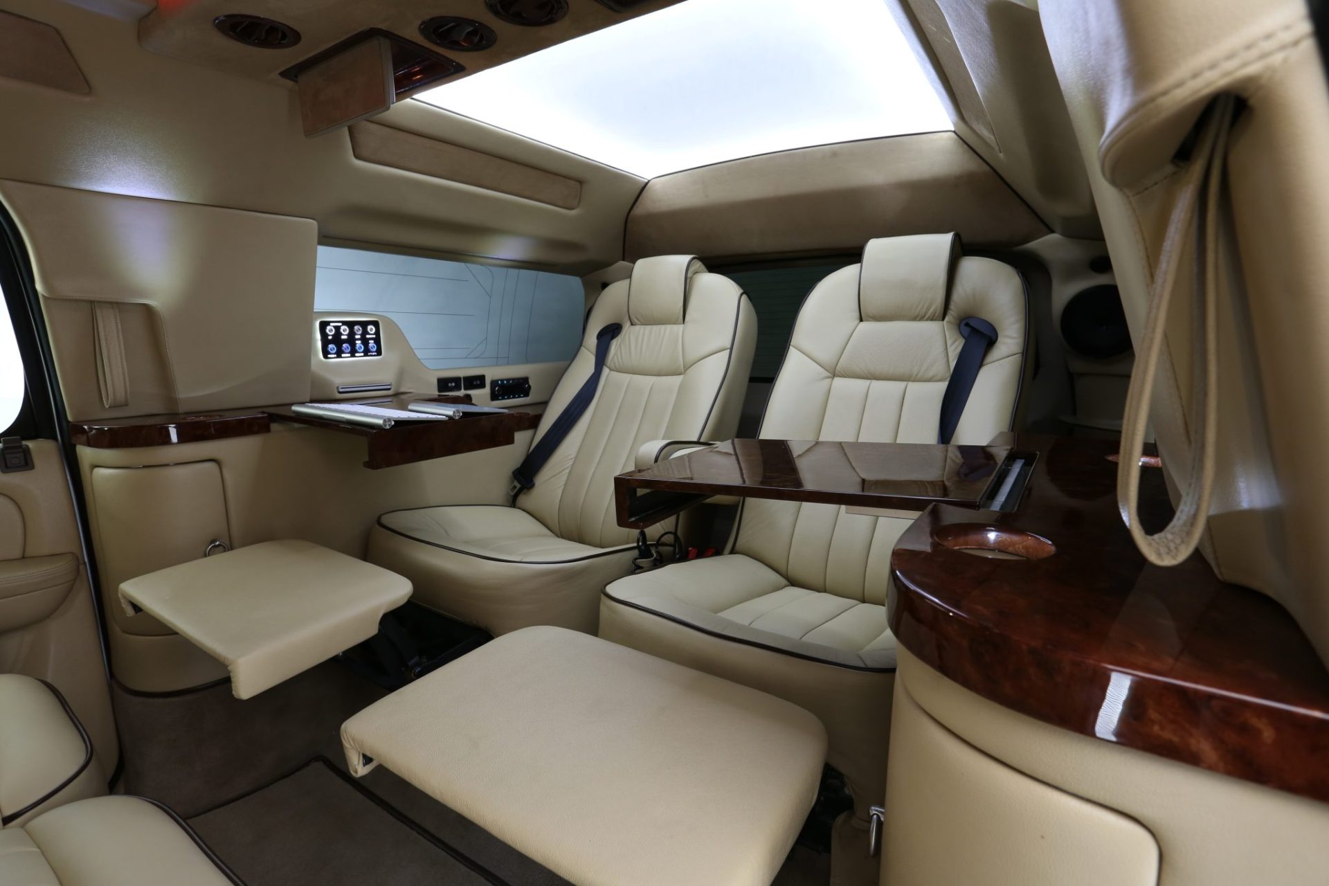 Custom Cadillac Escalade ESV Mobile Office Limousine - Interior Photo #2