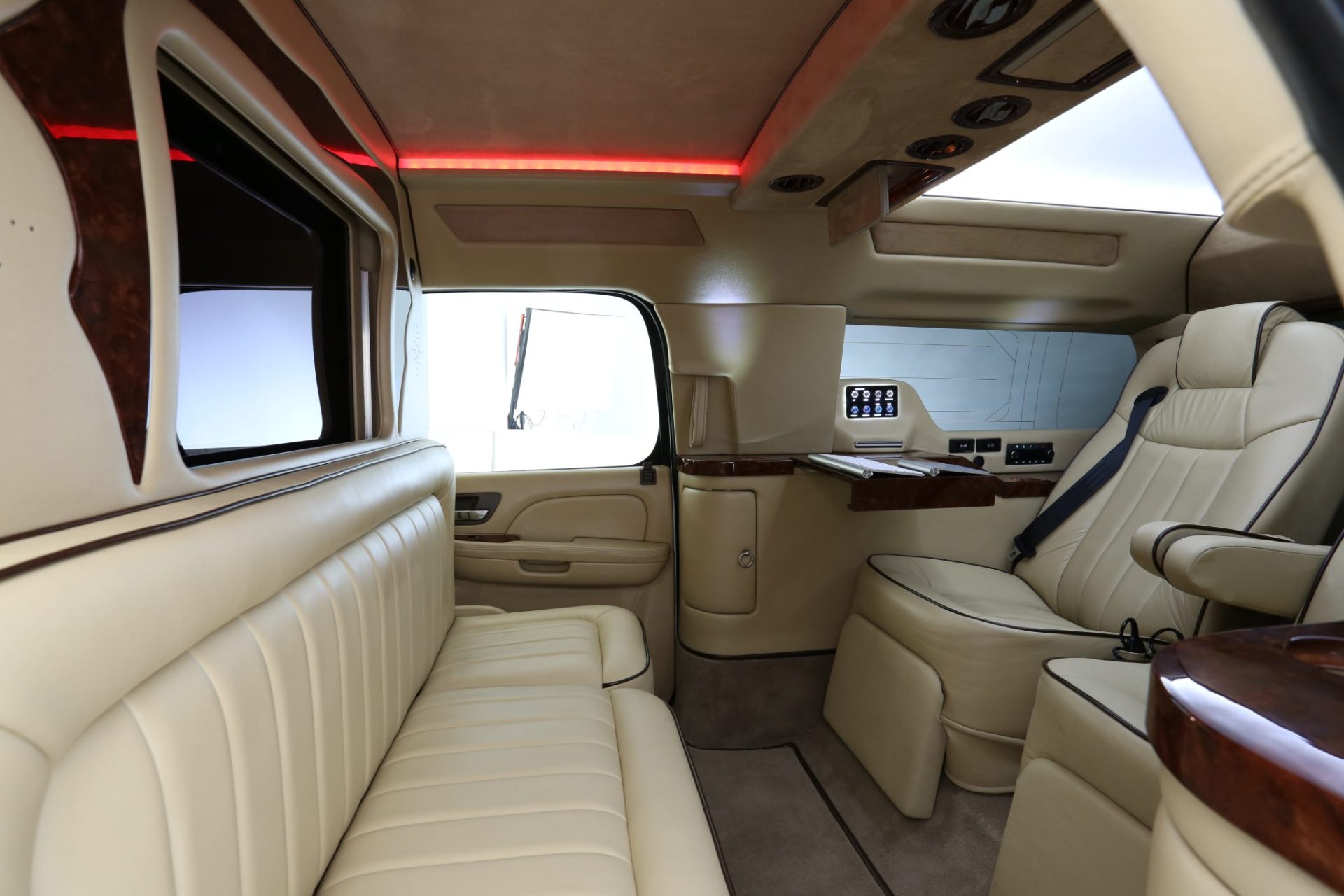 Custom Cadillac Escalade ESV Mobile Office Limousine - Interior Photo #3