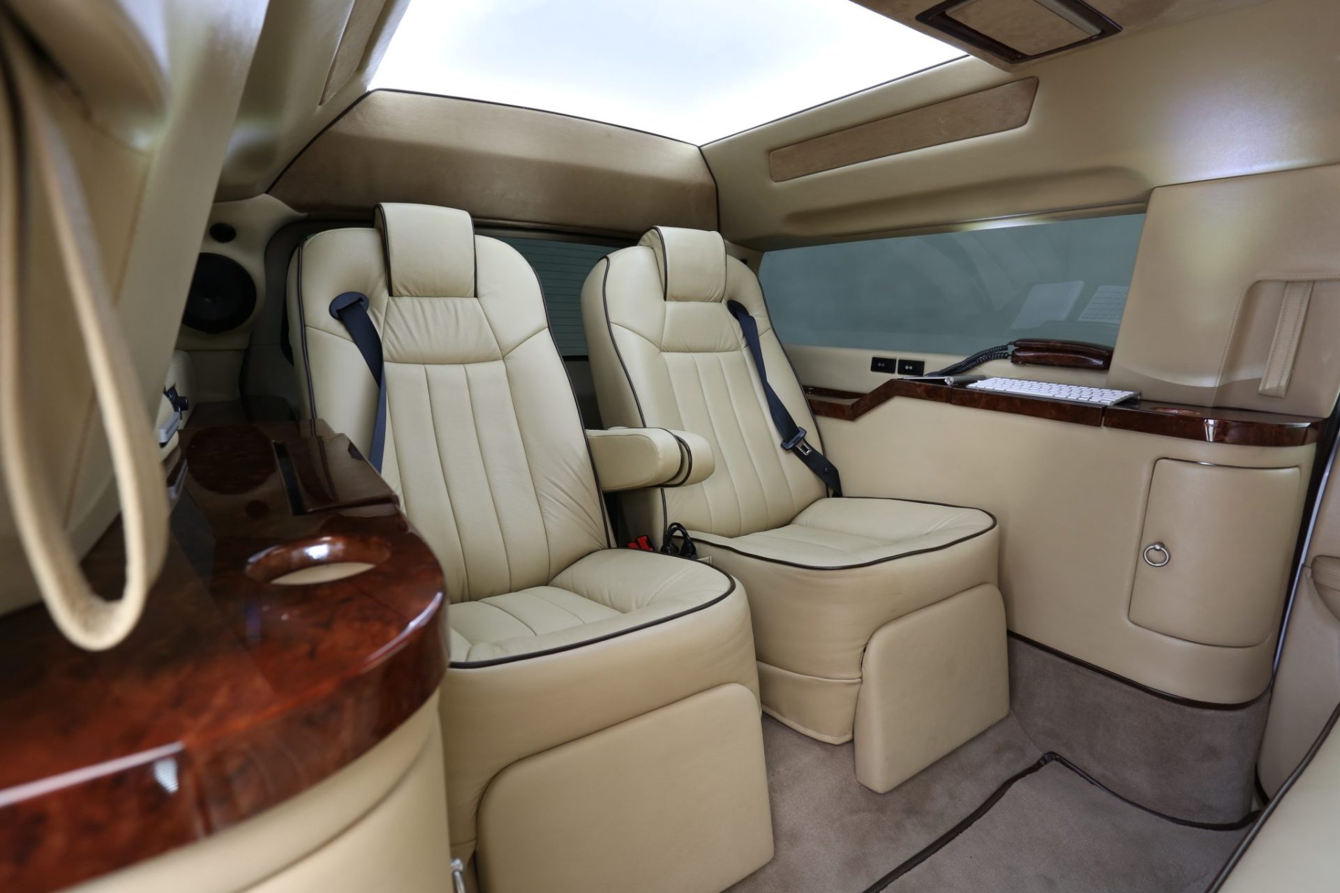Custom Cadillac Escalade ESV Mobile Office Limousine - Interior Photo #5