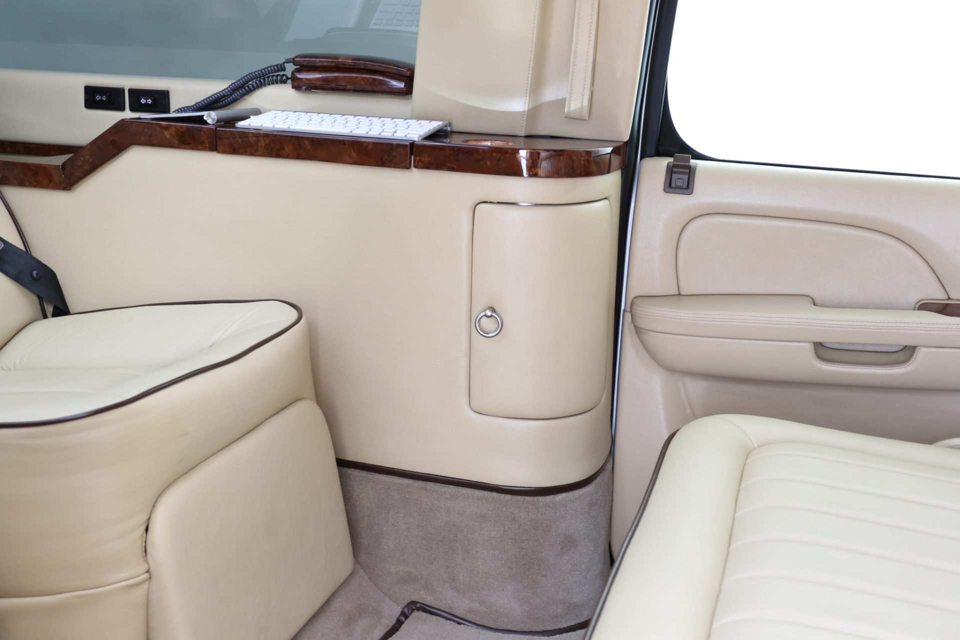 Custom Cadillac Escalade ESV Mobile Office Limousine - Interior Photo #8