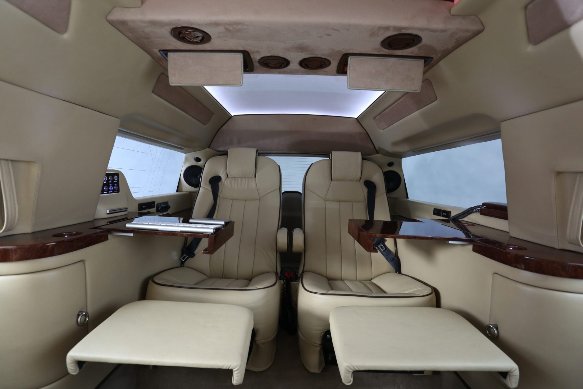 Custom Cadillac Escalade ESV Mobile Office Limousine - Interior Photo #12